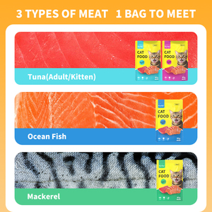 Pâte de nourriture pour chat saveur thon 80g 12 sacs emballage de boîte entière pour collations de récompense adulte et <span class=keywords><strong>chaton</strong></span> - Product Image 4
