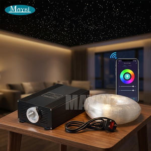 45W RGB TUYA WiFi-gestuurde Sterrenhemel Fiber Optische Plafond LED Fiber Optische Sterrenplafond Lichtmotor voor Cinema Home Theater Decoratie - Product Image 4