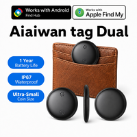 Traceur intelligent double système BLE pour Apple Find My et Google Find My Device, localisateur anti-perte étanche IP67 pour bagages