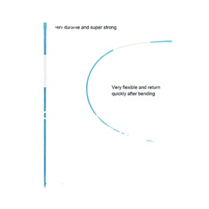 Estacas de nieve con cinta reflectante y sombrero de plástico 5/16 "x 48" H - Product Image 2