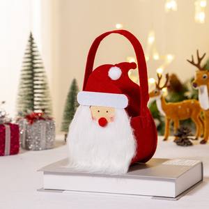 1PC Nouveau dessin animé ancien Homo Sapiens Elaphurus Davidianus Feutre Tissu Ornements de Noël Cadeau Sacs Malus Figurine de Noël Jouets - Product Image 2