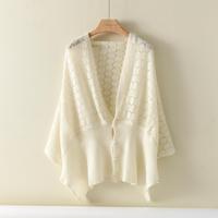 Frühling und Herbst Neuer 100% Kaschmir-Schal Damen Strickpullover Warmer Schal