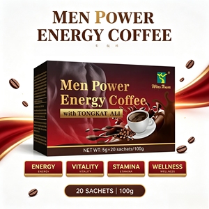 Café energético Winstown Custom para hombres, a base de hierbas veganas naturales, maca, ginseng, tongkat ali y café negro en polvo. - Product Image 1