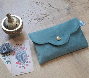 Бархатный мешочек с персонализированным логотипом для косметики, средств по уходу за кожей и карт Таро, с откидной крышкой - Product Image 4