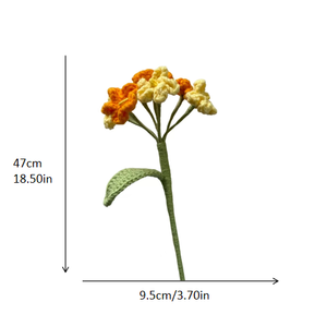 <span class=keywords><strong>Flores</strong></span> de No Me Olvides (Forget-Me-Not) Tejidas a Crochet, Ramo Artificial de Lana, <span class=keywords><strong>Flores</strong></span> de Hilo para Decoración del Hogar y Regalos - Product Image 2