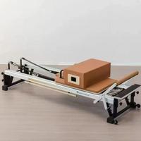 Reformer de Pilates de Aluminio de Calidad Comercial con Certificación CE, Personalizable con su Logotipo, Cuero de la Mejor Calidad, Resorte Resistente y Duradero