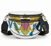 Sac à bandoulière Yap Flag Shell pour femme, sac à bandoulière patriotique et léger avec fermeture à glissière