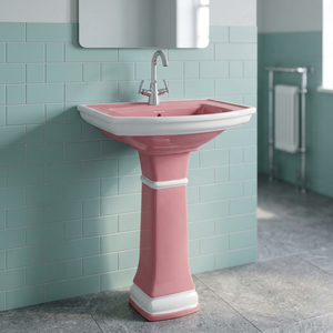 Vistaar Blue Rustic Designer Ceramic Wash Basin with Full Pedestal Export Quality Sanitary Ware - Product Image 6