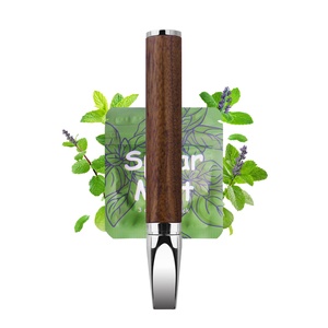 Bâtonnet d'inhalation d'huile essentielle de menthe verte en bois de santal et acier inoxydable avec débit d'air réglable, inhalateur d'aromathérapie OEM - Product Image 1