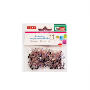Strass Ilan 4 mm rosa chiaro per decorazioni artigianali - Product Image 2