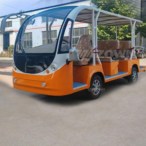 รถชมวิวไฟฟ้าแบบเปิดประทุน สีส้มขาว เบาะนั่งสบาย พร้อมบริการรับส่งชมวิว - Product Image 4