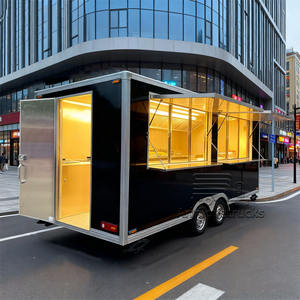 Vente de grand food truck moderne, tacos, frites, pommes de terre au four, poulet rôti, grill, remorque alimentaire avec cuisine - Product Image 4