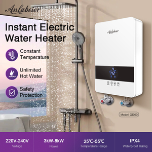 <span class=keywords><strong>Calentador</strong></span> <span class=keywords><strong>de</strong></span> Agua Eléctrico Instantáneo <span class=keywords><strong>de</strong></span> Alta Potencia <span class=keywords><strong>de</strong></span> 6000 W para Uso en Múltiples Salidas, Caldera <span class=keywords><strong>de</strong></span> Agua Caliente sin Tanque con Temperatura Constante - Product Image 6