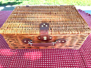 대형 천연 라탄 피크닉 바구니 오거나이저 과일 음식 보관 컨테이너 (2/4/6인용 위커 바구니) - Product Image 6