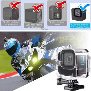 HONGDAK pour <span class=keywords><strong>GoPro</strong></span> Hero <span class=keywords><strong>11</strong></span> Mini, boîtier étanche, protection pour la plongée, coque de protection pour <span class=keywords><strong>GoPro</strong></span> Hero <span class=keywords><strong>11</strong></span> Black Mini, accessoires - Product Image 4