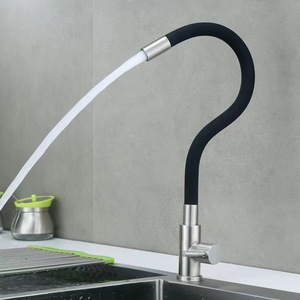 <span class=keywords><strong>Robinet</strong></span> de cuisine en acier inoxydable <span class=keywords><strong>noir</strong></span>, orientable à 360 degrés, pour évier, eau froide uniquement, vente en gros d'usine - Product Image 3