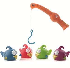 Jouets <span class=keywords><strong>de</strong></span> <span class=keywords><strong>bain</strong></span> pour bébés Jeux <span class=keywords><strong>de</strong></span> douche en PVC avec poisson en caoutchouc tacheté Canne à pêche pour enfants <span class=keywords><strong>18</strong></span> <span class=keywords><strong>mois</strong></span> <span class=keywords><strong>Jouet</strong></span> <span class=keywords><strong>de</strong></span> baignoire pour garçons Motif <span class=keywords><strong>de</strong></span> canard - Product Image 1