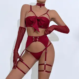 Vua McGreen Sao Mới Đến Chất Lượng Cao Ren Đồ Lót Sexy Đồ Lót Giá Thấp Thời Trang Phụ Nữ Bow Bra Set