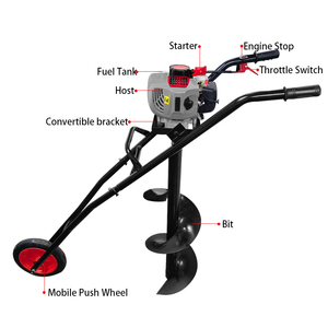 TMAXTOOL Tarière thermique robuste <span class=keywords><strong>pour</strong></span> puits de fondation 52CC - 82CC, divers modèles, options de puissance - Product Image 2