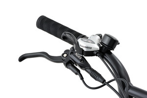 Vélo électrique tout-terrain High Face avec batterie intégrée et moteur à moyeu arrière, système de frein à disque, pneus larges - Product Image 6