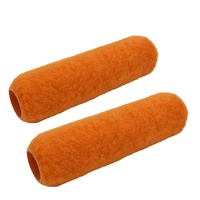 Tissu jaune de 270mm avec couvercle en laine d'aluminium, lot de 10 pièces, peinture à rouleau