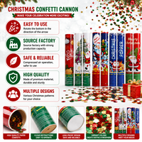 Canon à Confettis Portable Personnalisé pour Noël, Fêtes, Mariages, Anniversaires et Événements – Vente en Gros