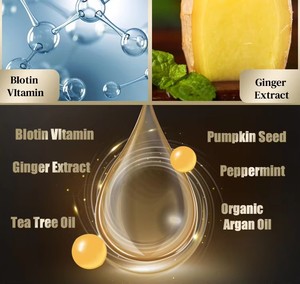 Champú <span class=keywords><strong>de</strong></span> Jengibre OEM <span class=keywords><strong>para</strong></span> Control <span class=keywords><strong>de</strong></span> Caspa y Grasa, Anticaída, Crecimiento del Cabello, Hidratante, Reparador y Protector del Cuero Cabelludo - Product Image 3