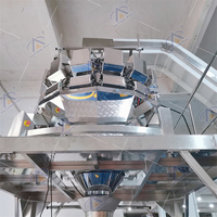 Machine d'emballage verticale automatique de haute précision Autompack avec peseuse servo pour aliments surgelés, poulet, viande, noix, maïs, croustilles de pommes de terre