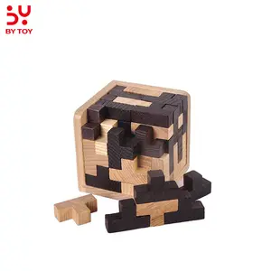 Hote販売3D木製パズルおもちゃ人気の学習ステム教育レターブロック赤ちゃんガラガラヘビおもちゃ