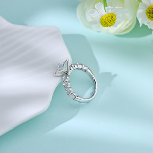 Anillo de Lujo de Oro Blanco de 18K con Certificación IGI, Corte Princesa, 2 Quilates, Diamante Natural, Anillo de Compromiso y Aniversario para Bodas - Product Image 5