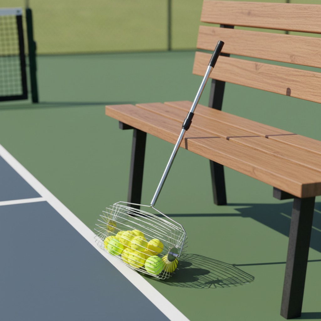 High Capacity Portable Pickleball Ball Collector Tube with 40 Holes High Quality Training Tool for Clubs & Schools