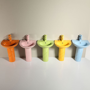 Lavabo familial en argile réfractaire Filo Mura pour salle de bain parent-enfant, idéal pour la chambre à coucher et les produits maternels et infantiles. - Product Image 5