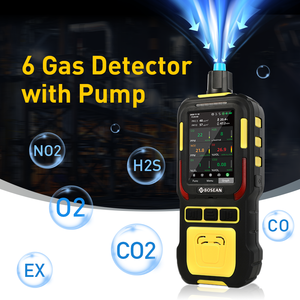 Bosian dễ cháy Thiết bị dò khí với thăm dò 4 trong 1 Gas Detector Bơm xách tay đa Gas Detector - Product Image 2