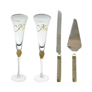 Copas de champán personalizadas para boda, caja de regalo, regalo creativo, de cristal, OEM