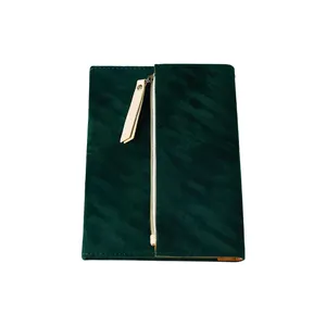 Benutzer definiertes Logo Softcover A5 Luxus-Tagebuch planer Drucken Softcover A6 Personal isiertes Papier Velvet Journal Design Notebook