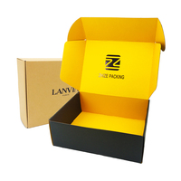 Boîte à chaussures en papier avec Logo personnalisé, coffret d'emballage de vêtements avec cannelures, pour expédition de courrier, 12 pièces