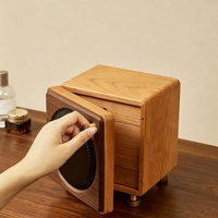 Armoire à bijoux artisanale en noyer à quatre tiroirs, organisateur de bijoux, boîte à bijoux en bois laqué pour la maison, personnalisable OEM