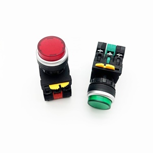 SNB5PA-11HD <span class=keywords><strong>6V</strong></span> 12V 24V 48V 110V 127V 220V 380V 440V IP65กันน้ำปุ่มนูนแบบสว่างชั่วขณะแบนพร้อมไฟแสดงสถานะ - Product Image 4