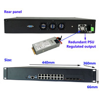 2U Kurumsal Ağ Güvenlik Güvenlik Duvarı Cihazı Intel Core E5 V3/v4 4x 10G SFP+ 20x 2.5G Bağlantı Noktaları VPN SD-WAN Şube Ofisi için