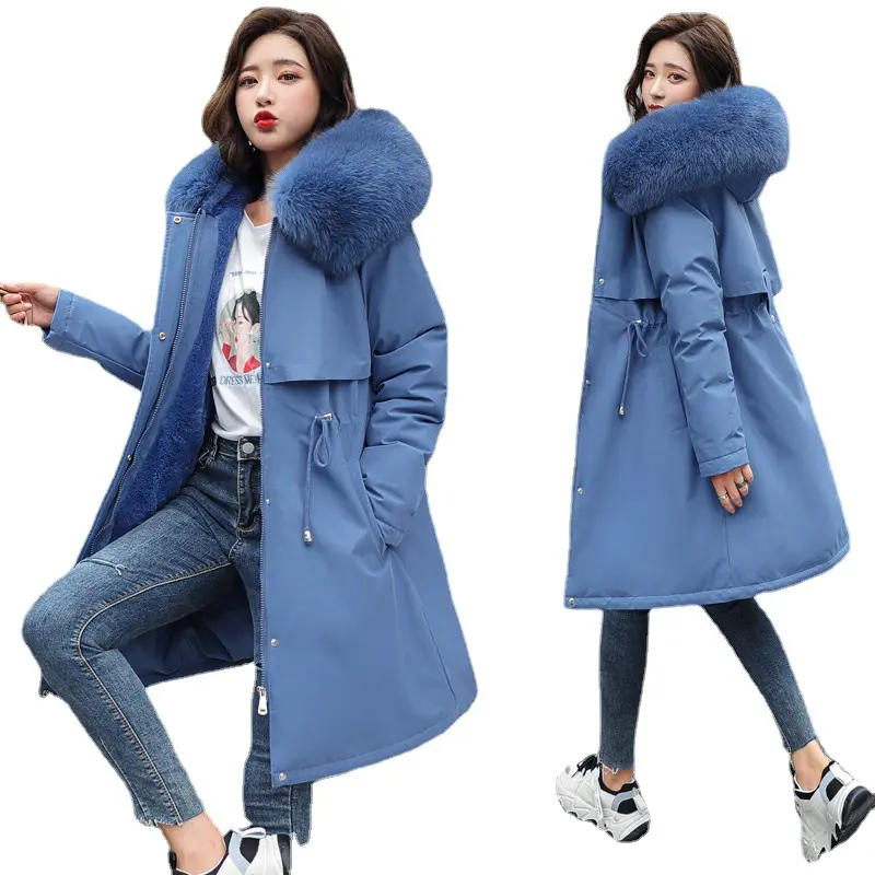 Good Quality Wholesale Custom Wind Breaker Women Windproof Blend Jackets Double Breasted Jackets Classic Long Trench Coat Casual