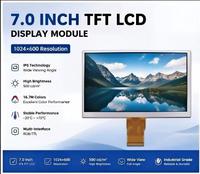 Module d'affichage LCD TFT IPS 7 pouces 1024x600 16,7 millions de couleurs avec rétroéclairage LED et interface TTL pour équipement industriel