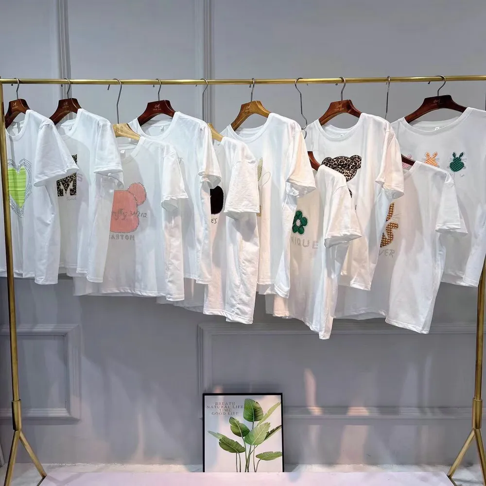 قمصان مقاس كبير طراز FYK056 بسعر 2.69 دولار للرجال والسيدات للجنسين مطبوعة برسومات على قميص ملابس الشارع قمصان بتسامي الأصباغ للسيدات