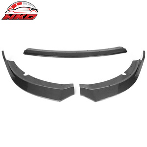 Lèvre de pare-chocs avant pour Dodge Charger SRT 2015-2023 V1 3 pièces, imprimé fibre de carbone, diffuseur ABS, protection de menton - Product Image 5