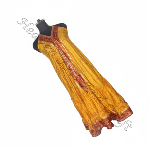 ชุดเดรสผ้าไหมสไตล์วินเทจสไตล์โบฮีเมียนสำหรับผู้หญิงชุดเดรสเมจิกส่าหรีผ้าไหมส่าหรีสำหรับผู้หญิงชุดราตรีแขนกุด - Product Image 1