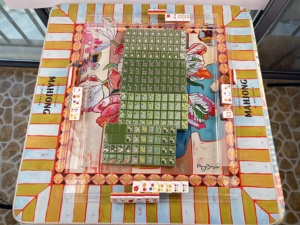 Wholesale Mary Benson <strong>Mahjong</strong> <strong>Set</strong> with 160 Acrylic <strong>Mahjong</strong> Tiles Mat Racks for Family Game Nights Gatsby <strong>Mahjong</strong> Tiles - Product Image 6