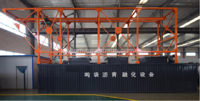 Bagged Asphalt Melting Equipment Ton Bag Bitumen Melting Machine