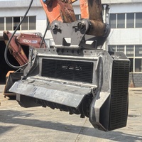 Broyeur hydraulique de bois et tête de déchiquetage pour excavatrices LS haute performance, pour excavatrices de 3 à 35 tonnes