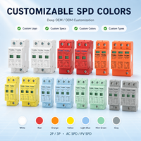 Parafoudre photovoltaïque T2 SPD AC 800V 20kA~60kA 1/2/3/4 pôles pour systèmes électriques triphasés