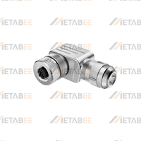 Connecteur Circulaire Métallique M12 Mâle Femelle 2 4 5 8 12 Broches 8Pin 12Pin IP67 Étanche Droit Faisable Câblage sur Site