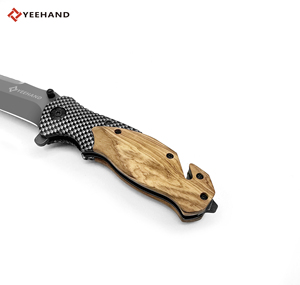 Gỗ ô liu xử lý dao tồn tại túi ngoài trời X50 EDC dao cắm trại Chiến Thuật Gấp Dao - Product Image 5